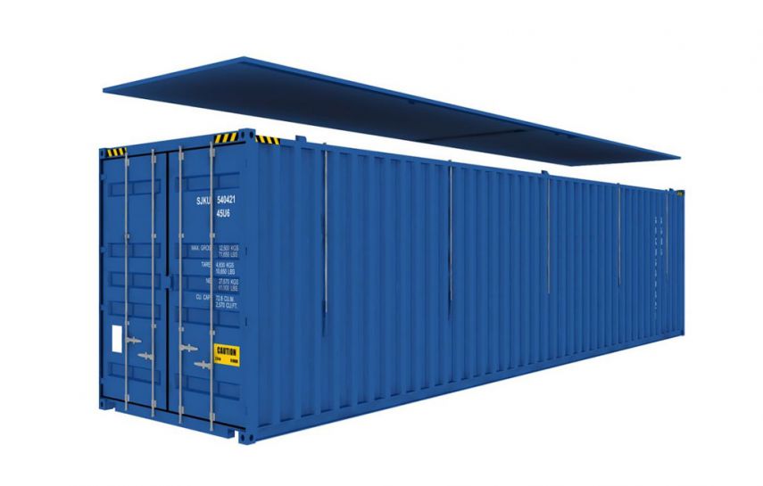 CONTENEDOR DE 45' CON TECHO RÍGIDO