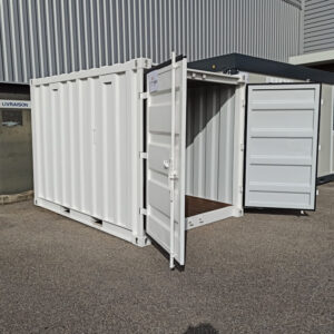 CONTENEDOR DE ALMACENAMIENTO DE 10 PIES CON DOBLE PUERTA