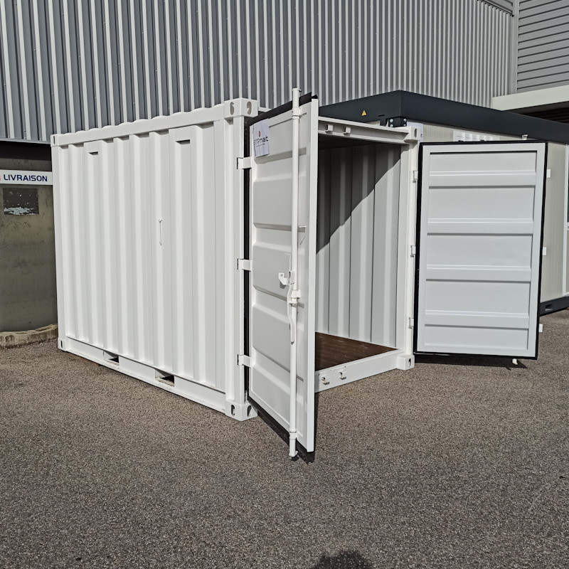 CONTENEDOR DE ALMACENAMIENTO DE 10 PIES CON DOBLE PUERTA